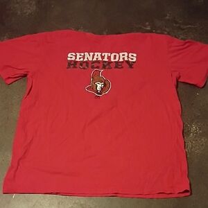 NHL Red Senators Tee with Logo